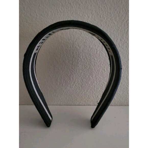 Christian DIOR Designer Women's Navy Blue Logo D-Oblique Headband Hair Accessory - Picture 5 of 6